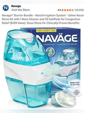 Naväge Nasal Irrigation System, used twice, disinfected